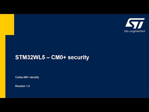 STM32WL 13 - Security CM0+ security SEC