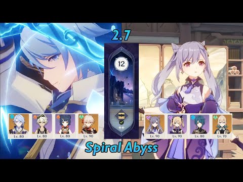 Ayato International & Keqing DPS | Spiral Abyss 2.7 | Full Stars - Genshin Impact