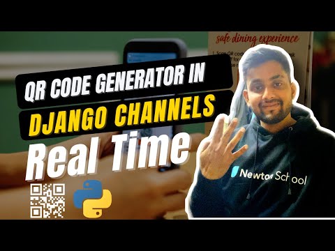 QR code generator using Python Django | Generate real time QR code | Django channels project thumbnail