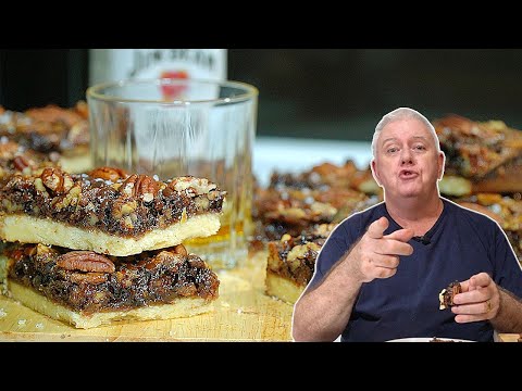 EASY Bourbon PECAN Pie Bars - Gooey Chocolaty Buttery - ULTIMATE Southern Dessert!