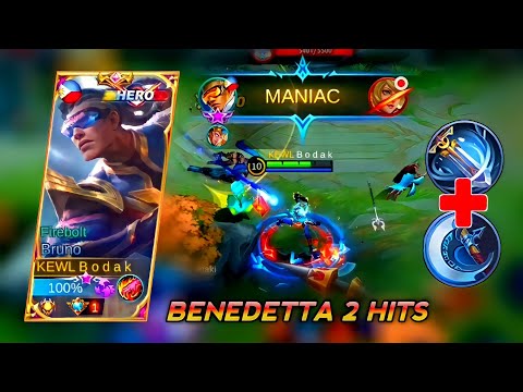 BENEDETTA TWO HITS | BRUNO BEST BUILD S22 - MASTER BODAK MLBB