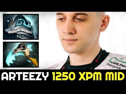 ARTEEZY 1250 XPM Mid Queen of Pain — 21 Kills No Mercy 7.32d Dota 2