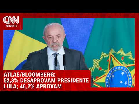 Lula tem 52,3% de desaprovação, aponta pesquisa Atlas/Bloomberg | LIVE CNN