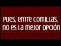 JOSÉ MADERO -ENTRE COMILLAS |LYRICS VIDEO|