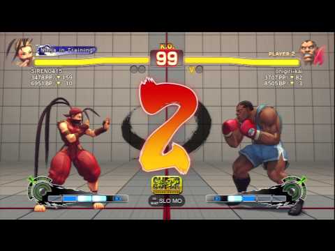 SIREN0415 (Ibuki) Vs onigiri-kai (Balrog) SSF4 AE Ranked Matches - PSN