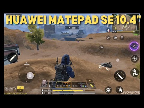 HUAWEI MATEPAD SE 10.4 GAMING TEST - CALL OF DUTY MOBILE BATTLE ROYALE SCREEN REC