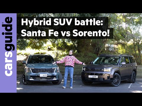 Hyundai Santa Fe Hybrid vs Kia Sorento HEV 2025 comparison review: Which hybrid family car is best?