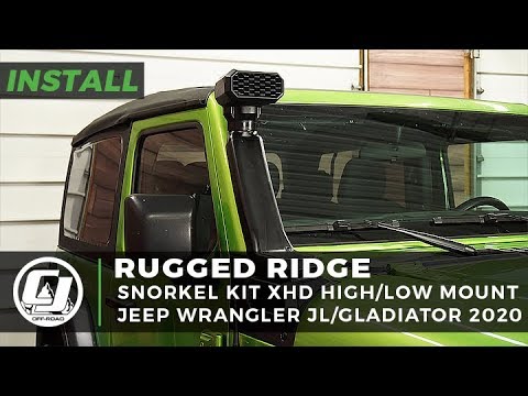 Jeep JL Wrangler/Gladiator Install: Rugged Ridge XHD High and Low Mount Snorkel Kit