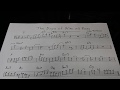 John Patitucci / The days of wine and roses (bass solo transcription)