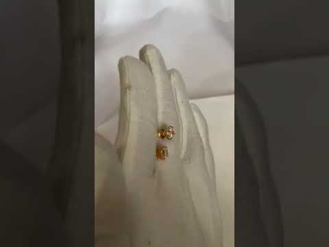 18kt Gold Solitaire Studs