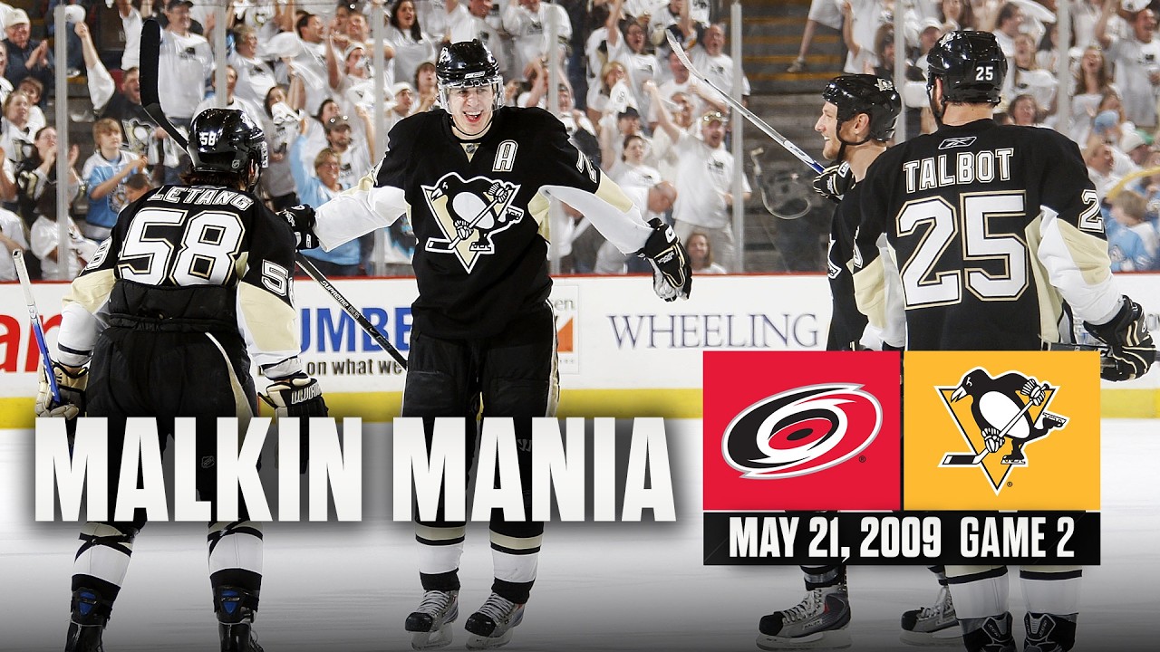 FULL REPLAY: Malkin Playoff Hatty! Hurricanes @ Penguins | 2009 Stanley Cup Playoffs
