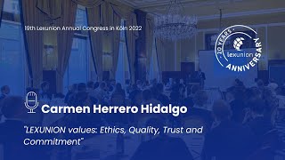 Carmen Herrero Hidalgo - 19th Lexunion Annual Congress in Köln 2022