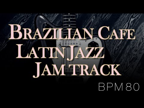 Brazilian Cafe Latin Jazz Backing Track in A minor (2/4 )↓Chords (Solo Start 0:38~)
