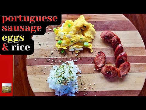 Portuguese Sausage Eggs & Rice | Hawaii Breakfast Recipe