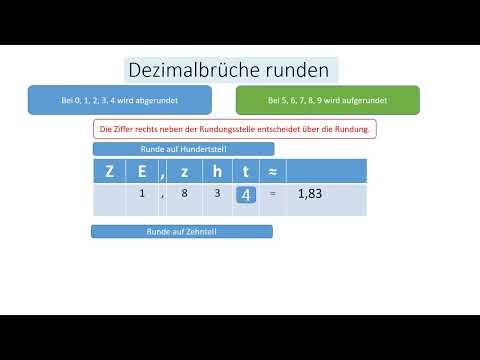 Dezimalbrüche runden