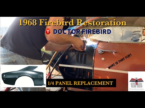 1968 Firebird quarter panel replacement, making it fit correctly