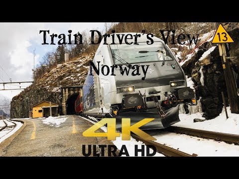 TRAIN DRIVER'S VIEW: april, and winter is finally retreating in 4K UHD