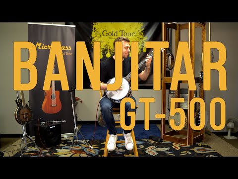 Gold Tone GT-500 Professional Maple Neck 6-String Banjitar w/Hard Case, Pickup & Volume Control image 11