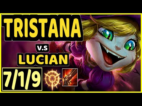 NIXERINO (TRISTANA) vs LUCIAN - 7/1/9 KDA BOTTOM ADC GAMEPLAY - EUW Ranked MASTER