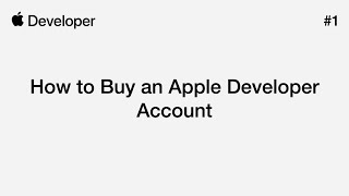 How to Buy an Apple Developer Account - Apple Developer #1