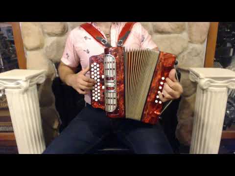 4840 - Red Hohner Corona IIIR Diatonic Button Accordion GCF Sol LMM 31 12 $1199