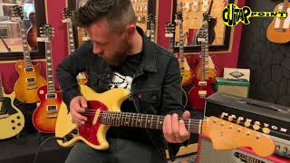 Video thumbnail for 1965 Fender Musicmaster II  Olympic White | GuitarPoint Vintage Guitars by GuitarPoint