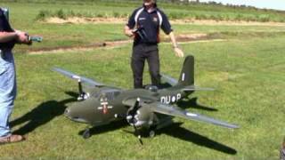 Twin 7 cylinder O.s Sirius Radial engines.