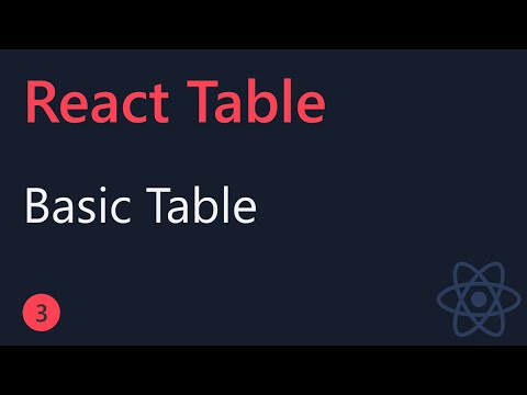 React Table Tutorial 1 Introduction