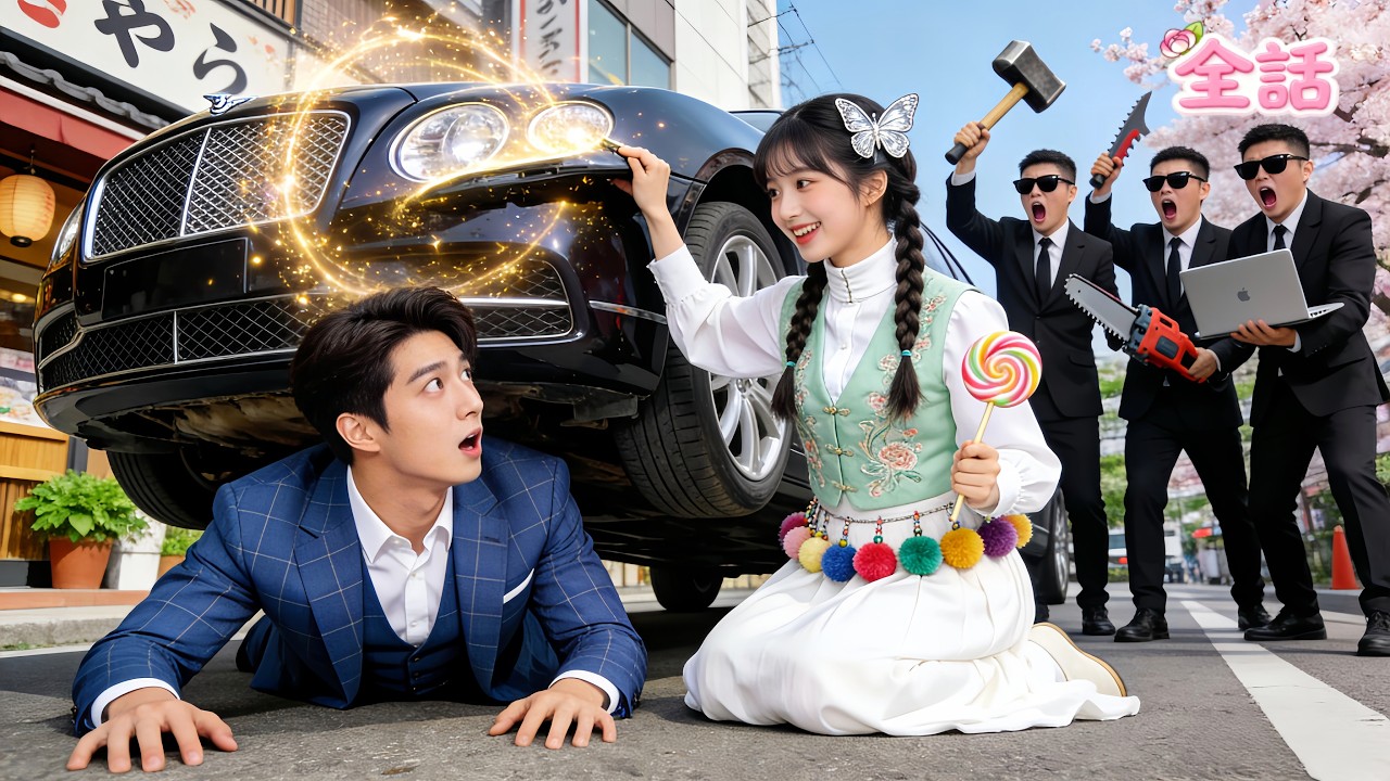 【日本語吹き替え版】車の下敷きになったCEOを誰も助けられない――だが田舎の貧しい少女が片手で車を持ち上げた!?その瞬間、彼は一目惚れ！大逆転！#中国ドラマ #短編ドラマ #逆襲 #日本語字幕 #恋愛