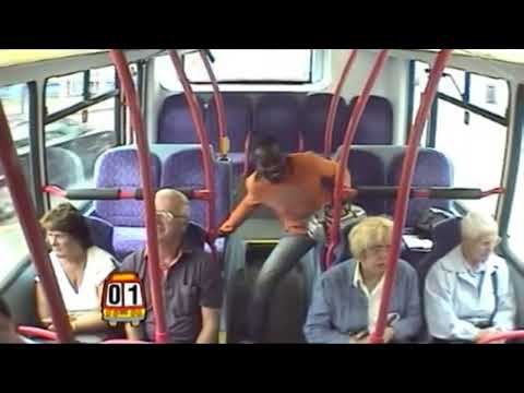 Melvin Odoom singing on the bus - Dick and Dom In Da Bungalow