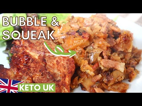 Low Carb Bubble and Squeak // Use up leftovers - potato alternative