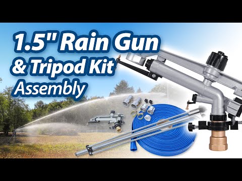 IrrigationKing 1.5" Rain Gun & Tripod Irrigation Kit Assembly