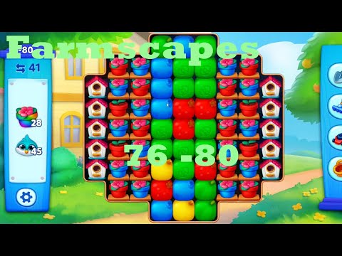 Farmscapes Level 76 - 80 HD Gameplay Walkthrough |  3 - match game | android | ios | pc | app