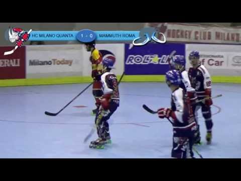 HC Milano Quanta vs Mammuth Roma 1 Ottobre 2016 - Campionato di Hockey in line