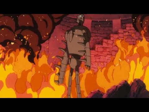 Laputa castle in the sky , robots vs soldiers