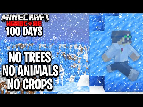 I Survived 100 Days in Minecraft's Deadly ICE SPIKES - Insane Hardcore!