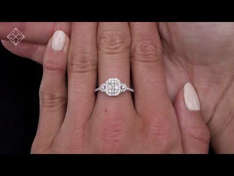 0.50ct Vintage Asteria Collection Diamond Ring in 18K White Gold - N4564Y