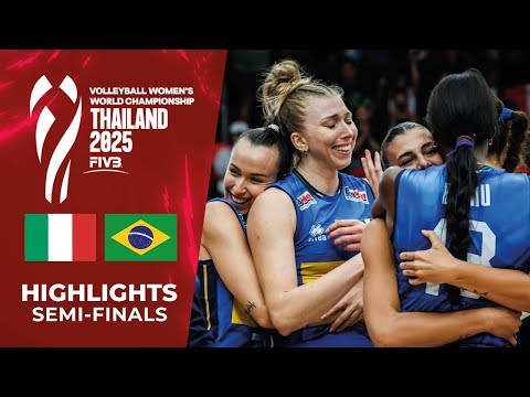 🇮🇹 ITALY vs 🇧🇷 BRAZIL | Epic Semifinal | Women’s Volleyball World Championship Thailand 2025 🏐🔥 [4K]