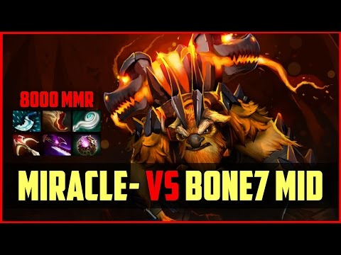 Miracle- MID Earthshaker vs bOne7 & ComeWithMe | ranked DOTA 2 gameplay