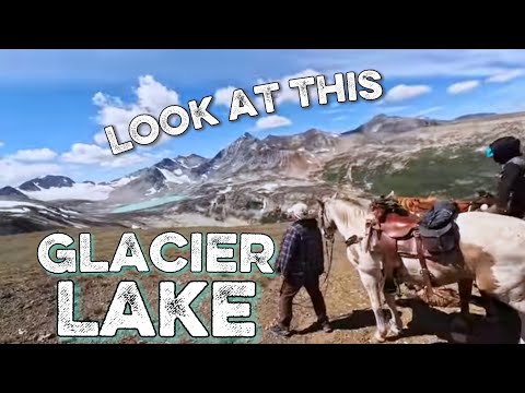 We Ride our Horses across a Plateau to a Epic Turquoise Glacier Lake!