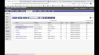 Setting up ASPEN Gradebook Categories