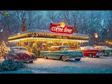 🎄🎄1950's Coffee Diner Christmas Time: Classic Christmas Songs & Vintage Ambience ❄️🎄