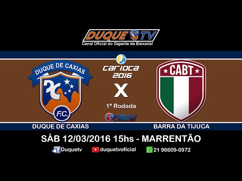 DUQUE x BARRA 2º tempo - 1ª rodada 12/03/16 DIRETO DO MARRENTÃO EM XÉREM