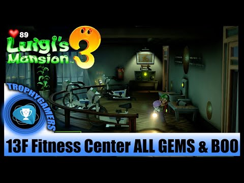 Luigi's Mansion 3 - ALL GEMS & BOO Location - 13F Fitness Center