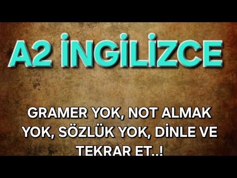 A2 İNGİLİZCE ( Video 126 ) DİNLE VE TEKRAR ET.KİTAP OKUR GİBİ DİL ÖĞRENECEKSİNİZ.