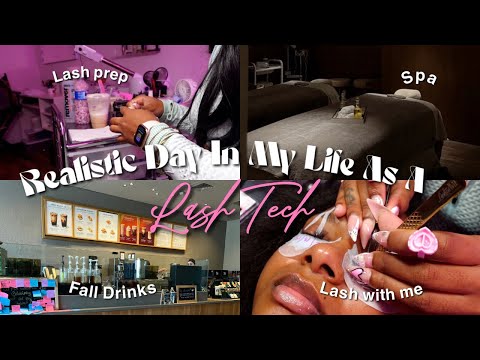 REALISTIC DAY IN MY LIFE AS A LASH TECH: LASH PREP, LASH WITH ME + MORE