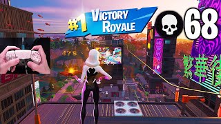 68 Elimination Solo Squads Gameplay with Ps5 handcam + best controller settings