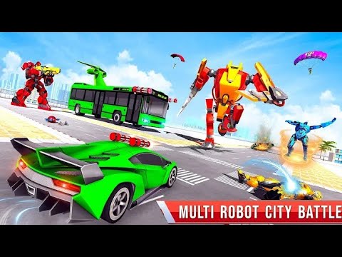 Flying Bus Robot Car Transform | Android Gameplay