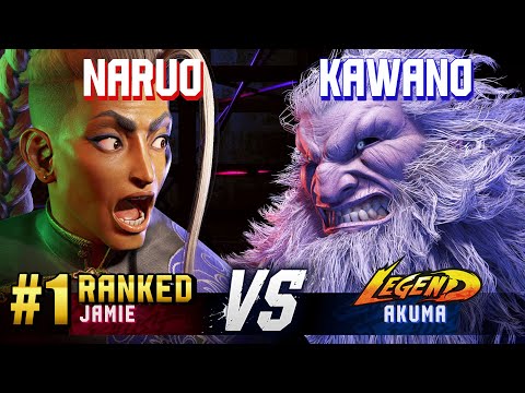 SF6 ▰ NARUO (#1 Ranked Jamie) vs KAWANO (Akuma) ▰ High Level Gameplay