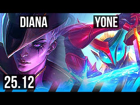 DIANA vs YONE (MID) | Legendary | KR Master | 25.12
